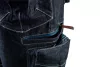 Farmer munkás rövidnadrág, Denim, cipzáros oldalzsebekkel, 98% pamut, 410g/m2, L