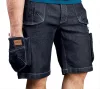 Farmer munkás rövidnadrág, Denim, cipzáros oldalzsebekkel, 98% pamut, 410g/m2, S