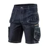 Farmer munkás rövidnadrág, Denim, cipzáros oldalzsebekkel, 98% pamut, 410g/m2, XS