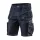Farmer munkás rövidnadrág, Denim, cipzáros oldalzsebekkel, 98% pamut, 410g/m2, XS