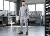 Melegítő nadrág, Comfort, szürke, 79% pamut, XXXL