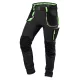 Munkásnadrág Premium, 4 irányban önbeálló anyag, fekete-zöld, XL