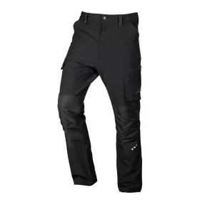   Munkásnadrág Mix&Match, 4 irányú sztreccs, 230g/m2, fekete-narancs, S