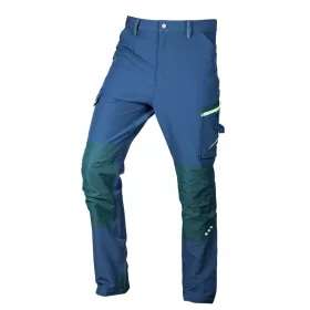   Munkásnadrág Mix&Match, 4 irányú sztreccs, 230g/m2, kék-zöld, XS