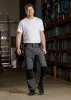 Munkásnadrág Mix&Match, 4 irányú sztreccs, 230g/m2, külső csavarzsebek, Cordura erősítés, szürke-fekete, XL