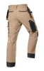 Munkásnadrág Mix&Match, 4 irányú sztreccs, 230g/m2, külső csavarzsebek, Cordura erősítés, bézs-fekete, S