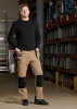 Munkásnadrág Mix&Match, 4 irányú sztreccs, 230g/m2, külső csavarzsebek, Cordura erősítés, bézs-fekete, XL