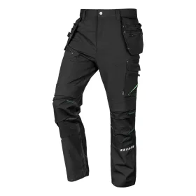   Munkásnadrág Mix&Match, 4 irányú sztreccs, 230g/m2, külső csavarzsebek, Cordura megerősítések, fekete, S