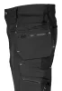 Munkásnadrág Mix&Match, 4 irányú sztreccs, 230g/m2, külső csavarzsebek, Cordura megerősítések, fekete, XS