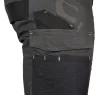 Munkásnadrág Mix&Match Canvas, 280g/m2, külső zsebek, Cordura részek, fényvisszav. betétek, zöld-terep, L