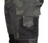 Munkásnadrág Mix&Match Canvas, 280g/m2, külső zsebek, Cordura részek, fényvisszav. betétek, zöld-terep, M