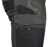 Munkásnadrág Mix&Match Canvas, 280g/m2, külső zsebek, Cordura részek, fényvisszav. betétek, zöld-terep, XXXL