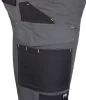Munkásnadrág Mix&Match Canvas, 280g/m2, külső zsebek, Cordura részek, fényvisszav. betétek, szürke-fek., L