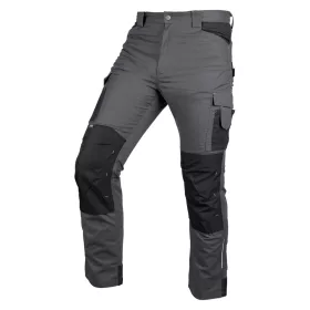   Munkásnadrág Mix&Match Canvas, 280g/m2, külső zsebek, Cordura részek, fényvisszav. betétek, szürke-fek., XXXL