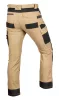 Munkásnadrág Mix&Match Canvas, 280g/m2, külső zsebek, Cordura részek, fényvisszav. betétek, bézs-fek., S