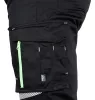 Munkásnadrág Mix&Match, 240g/m2, külső zsebek, profilozott térdbetét, fényvisszav. betétek, fek., XXXL