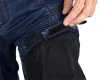 Farmer munkásnadrág, Denim, 82% pamut, Oxford szövet, térdvédő betét, cippzáras zsebek, kék-fekete, XS