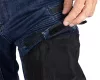 Farmer munkásnadrág, Denim, 82% pamut, Oxford szövet, térdvédő betét, cippzáras zsebek, kék-fekete, XXL