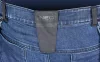 Farmer munkásnadrág, Denim, 82% pamut, Oxford szövet, Cordura betétek, cippzáras zsebek, kék-fekete, M