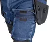 Farmer munkásnadrág, Denim, 82% pamut, Oxford szövet, Cordura betétek, cippzáras zsebek, kék-fekete, S
