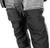 Farmer munkásnadrág, Denim, 82% pamut, Oxford szövet, Cordura betétek, cippzáras zsebek, szürke-fekete, M