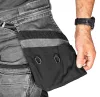 Farmer munkásnadrág, Denim, 82% pamut, Oxford szövet, Cordura betétek, cippzáras zsebek, szürke-fekete, S