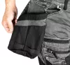 Farmer munkásnadrág, Denim, 82% pamut, Oxford szövet, Cordura betétek, cippzáras zsebek, szürke-fekete, XS