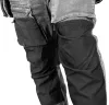 Farmer munkásnadrág, Denim, 82% pamut, Oxford szövet, Cordura betétek, cippzáras zsebek, szürke-fekete, XXL
