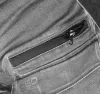 Farmer munkásnadrág, Denim, 82% pamut, Oxford szövet, Cordura betétek, cippzáras zsebek, szürke-fekete, XXXL