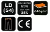 Munkás rövidnadrág, Basic, LD/54