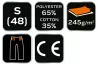 Munkás rövidnadrág, Basic, S/48