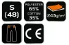 Munkás rövidnadrág, Basic, S/48