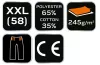 Munkás rövidnadrág, Basic, XXL