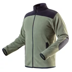   Polár munkavédelmi kabát, oliva, CAMO, 100% poliészter, 300g/m2, XL
