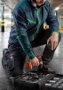 Polár munkavédelmi kabát, Premium, kék, Cordura megerősítésekkel, M