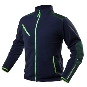   Polár munkavédelmi kabát, Premium, kék, Cordura megerősítésekkel, XXL