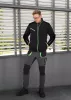 Polár munkavédelmi kabát, Premium, fekete, Cordura megerősítésekkel, 300g/m2, S