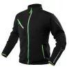 Polár munkavédelmi kabát, Premium, fekete, Cordura megerősítésekkel, 300g/m2, XXXL