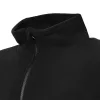 Polár munkavédelmi kabát, gyapjú hatású, Basic, fekete, XXXL