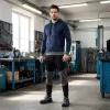 Munkavédelmi pulóver kapucnival Comfort, sötétkék, 60% poliészter 40% műselyem, S
