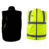 Kifordítható láthatósági munkavédelmi mellény, L