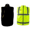 Kifordítható láthatósági munkavédelmi mellény, L