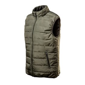  Kifordítható olíva munkavédelmi mellény, CAMO, 100% poliészter, 80g/m2, XL