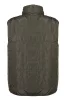 Kifordítható olíva munkavédelmi mellény, CAMO, 100% poliészter, 80g/m2, XL