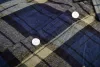 Flanel munkaing, kék-oliva-fekete, 100% pamut, M