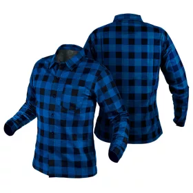 Flanel munkaing, tengerészkék-fekete, 100% pamut, L