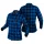 Flanel munkaing, tengerészkék-fekete, 100% pamut, L