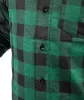 Flanel munkaing, zöld-fekete, 100% pamut, M
