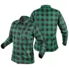 Flanel munkaing, zöld-fekete, 100% pamut, S
