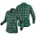 Flanel munkaing, zöld-fekete, 100% pamut, S